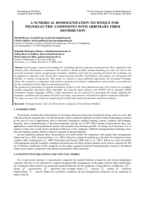 a numerical homogenization technique for piezoelectric composites