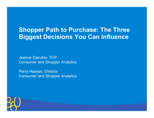Shopper Path to Purchase