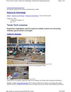 Texas Tech Lessons