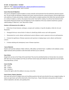 Art Appreciation – Fall 2014 Jogeana K. Jones, jogeana.jones@wku