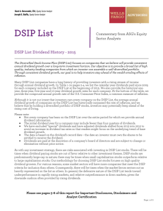 DSIP List Dividend History - The Moeller Group of Wells Fargo