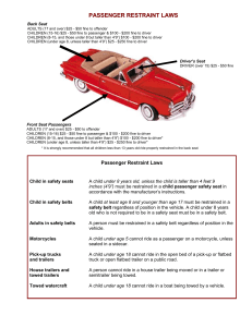SAFETY BELT LAWS