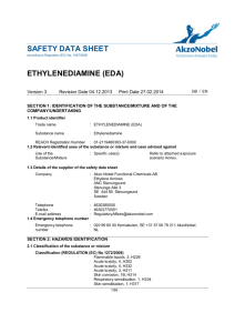 safety data sheet ethylenediamine (eda)