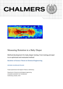 Measuring Retention in a Baby Diaper