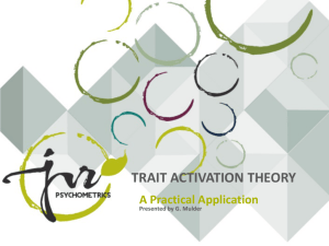 trait activation theory