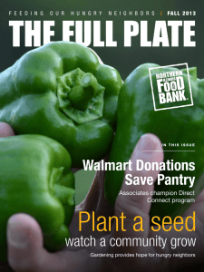 watch a community grow Walmart Donations Save Pantry