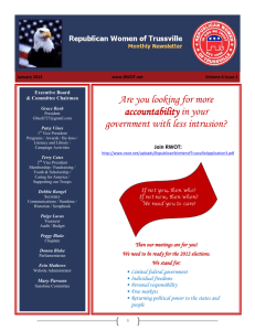 January - Republican Women of Trussville