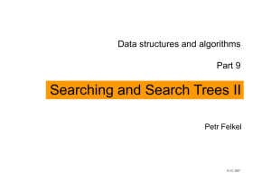 Searching and Search Trees II