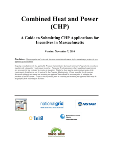 A Guide to Submitting CHP Applications for Incentives