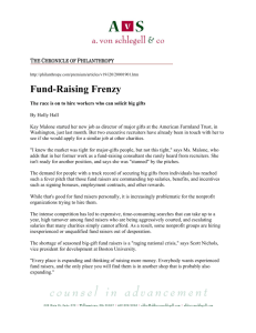 Fund-Raising Frenzy - a. von Schlegell & co.