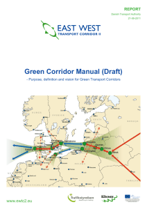 Green Corridor Manual (Draft) - Purpose, definition and vision for