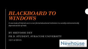 Blackboard to Windows