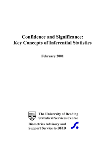 Confidence and Significance: Key Concepts of Inferential Statistics