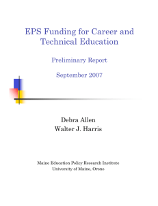 EPS Funding for Career and Technical