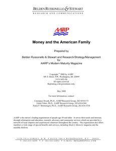 Money and the American Family - Belden Russonello Strategists