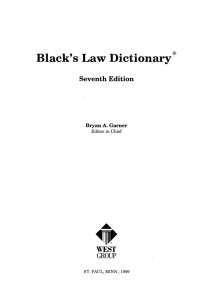 Black's La\V Dictionary®