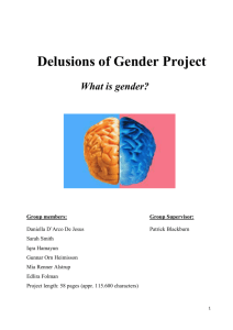 Final Project Report, Delusions of Gender
