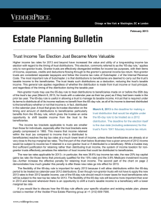 Estate Planning Bulletin