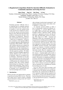 A Regularized Competition Model for Question Difficulty Estimation