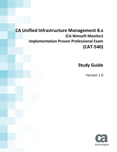 CA Unified Infrastructure Management 8.x (CAT