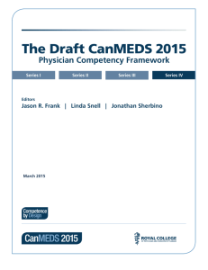 The Draft CanMEDS 2015