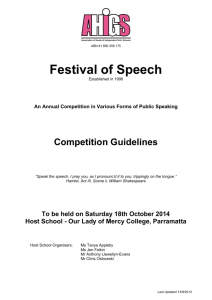 Festival of Speech