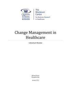 Change Management in Healthcare