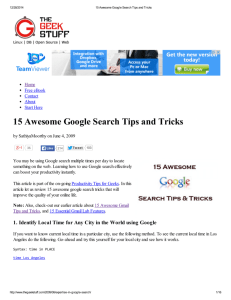 15 Awesome Google Search Tips and Tricks - meb