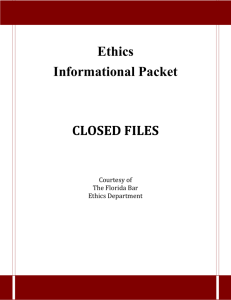 Closed File Informational Packet