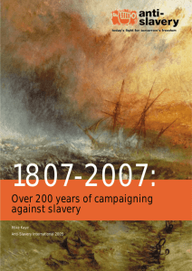 Over 200 years of campaigning against slavery - Anti