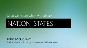 Nation-States - University of California, Irvine