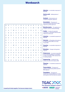 Wordsearch - The Genome Analysis Centre