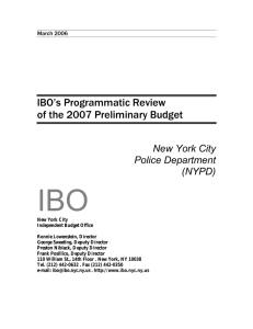 NYPD Program Budget_march06