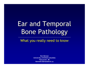 Ear and Temporal Bone Pathology
