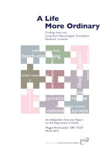 A life more ordinary: findings from the LTNC RI