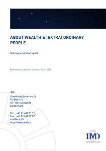 about wealth & (extra) ordinary people