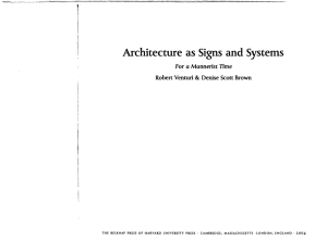 Robert Venturi & Denise Scott Brown. Architecture as Signs and