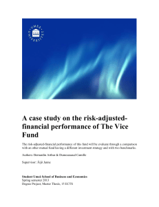 financial performance of The Vice Fund