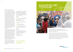 scholarships and financial aid