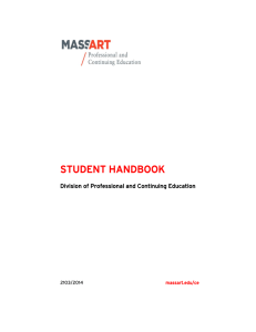 student handbook - Massachusetts College of Art and Design