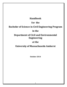 Undergraduate Handbook - Civil and Environmental Engineering