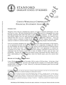 costco wholesale corporation financial statement