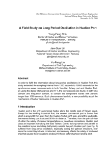 A Field Study on Long Period Oscillation in Hualien Port
