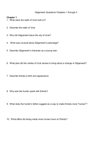 Gilgamesh Questions Chapters 1 through 4