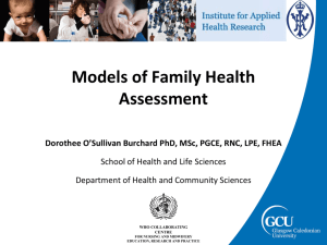 Models of Family Health Assessment