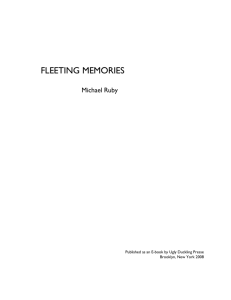 fleeting memories - Ugly Duckling Presse