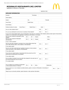 mcdonald's restaurants (nz) limited