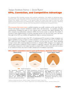 KPIS, Conviction, and Competitive Advantage
