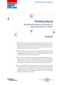 Thinking ahead - Reflection Group