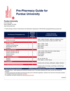 Purdue University - College of Pharmacy | University of Illinois at